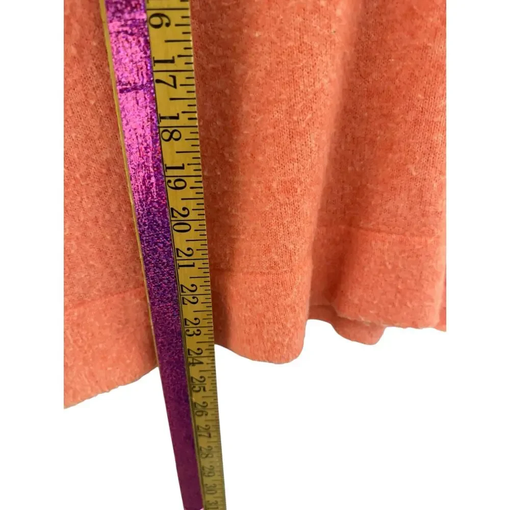 Anthropologie Oversized V-Neck Knit Sweater peach‎ XS